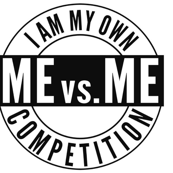 Me Vs Me ( I Am My Own Competition)-SVG, DXF, PNG, eps files