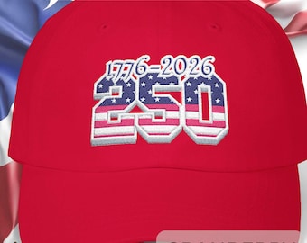 USA 250-årsjubileums pappakeps, patriotisk basebollkeps
