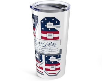 1776 2026 Amerikaanse vlag Amerika 250 beker 20oz | Amerikaanse grondwet patriottische drinkgerei
