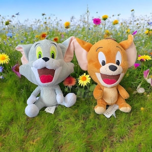Tom & Jerry plushies Stuffed animal toys 22 cm Birthday gift Sentimental Gift Nostalgia gift Cartoon charakter plushies Retro Gift for Kids