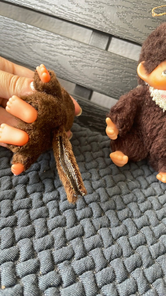 モンチッチ ブラウンヘア リボン モンキー ビッグ&ベビー ぬいぐるみ