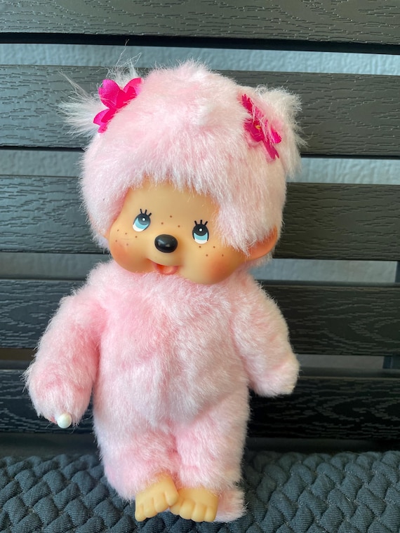 かわいいピンクのモンチッチぬいぐるみおもちゃ日本のぬいぐるみ猿人形