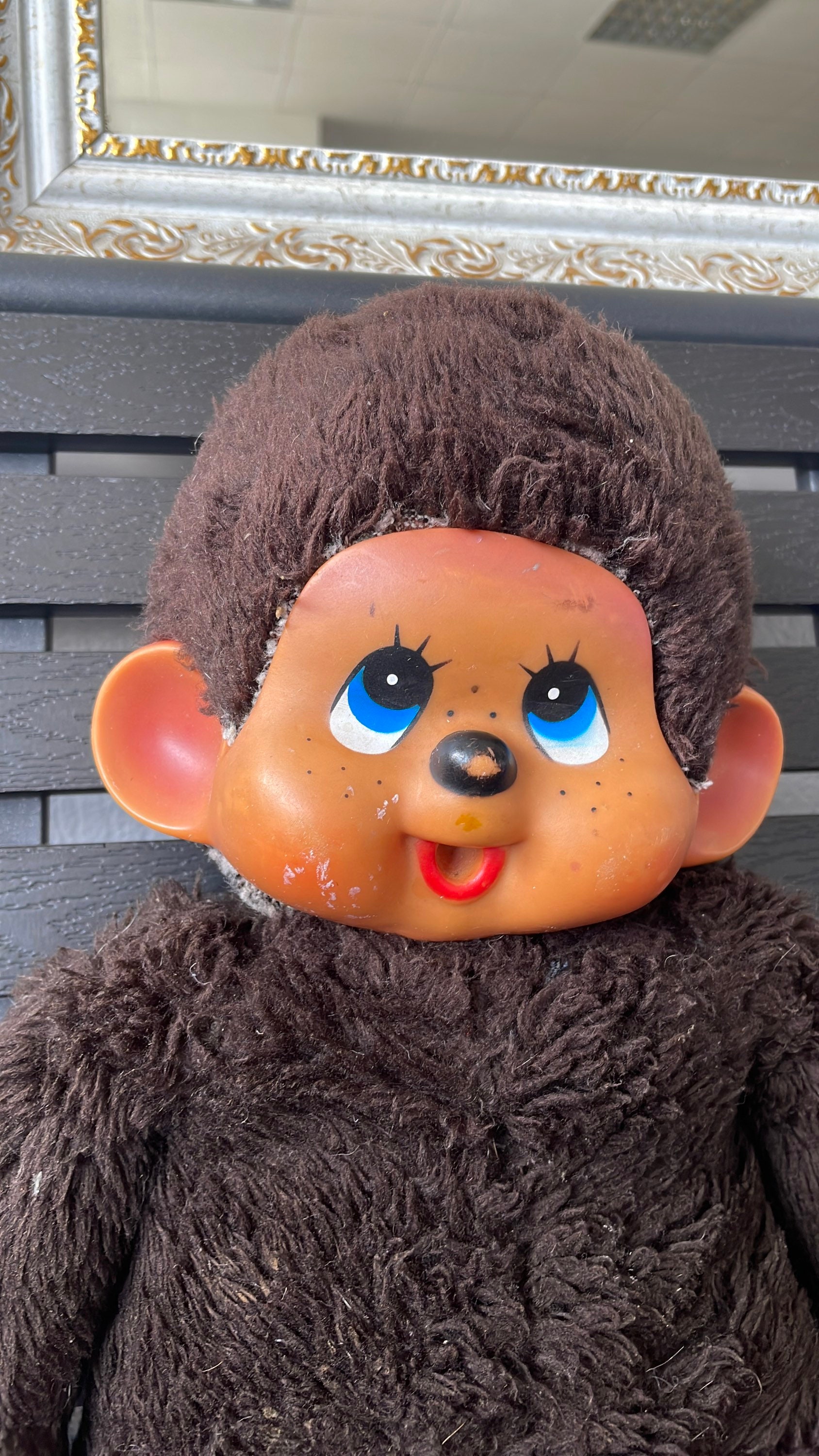 Monchhichi 70s Blue Eyes Brown Monkey Blue Eyes Cuddly Soft Monchhichi 70s Blue Eyes Brown Monkey Blue Eyes Cuddly Soft