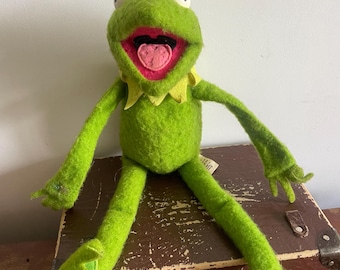 ヴィンテージ 1976 カエルのカーミット人形 ジム・ヘンソン セサミ