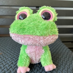 Ty Rare Beanie Boo Kiwi Frog Retired 6 17 Cm Plush Toy Pink