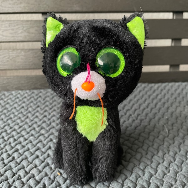 Ty Beanie Boos JINXY Halloween Black Cat 6” / 18cm Plush Stuffed Animal Toy, Birthday Gift, Kids Gift