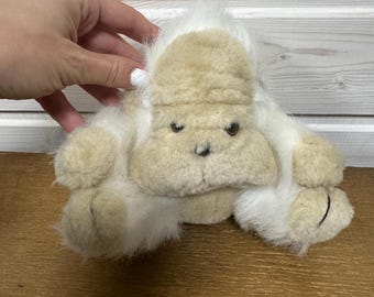 70年代 モンチッチ セキグチ 青い目 面白い茶色の猿のぬいぐるみ