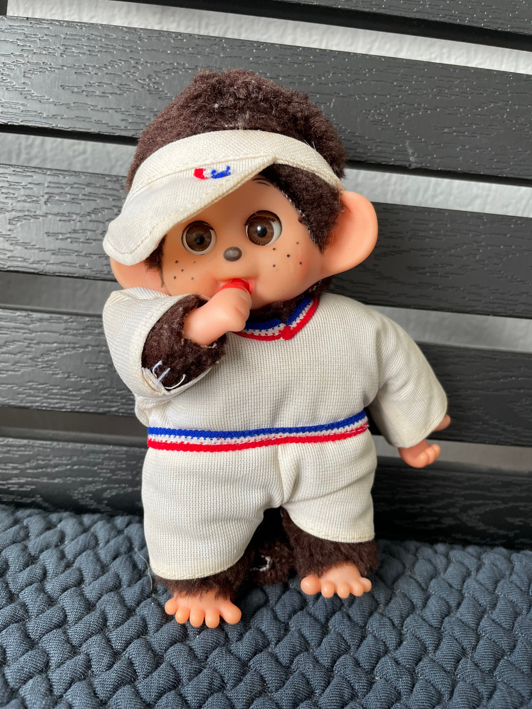 Vintage 70s Rare Monchhichi Monkey Blinking Eyes Stuffed Vintage 70s Rare Monchhichi Monkey Blinking Eyes Stuffed