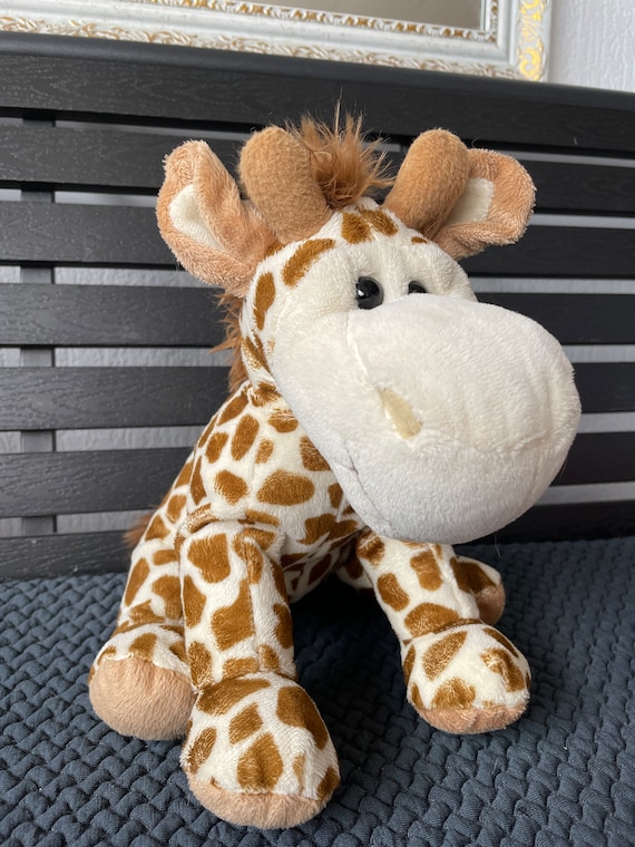 Animales de peluche de jirafa de 13 pulgadas, juguete de peluche suave,  regalo de cumpleaños para niños pequeños