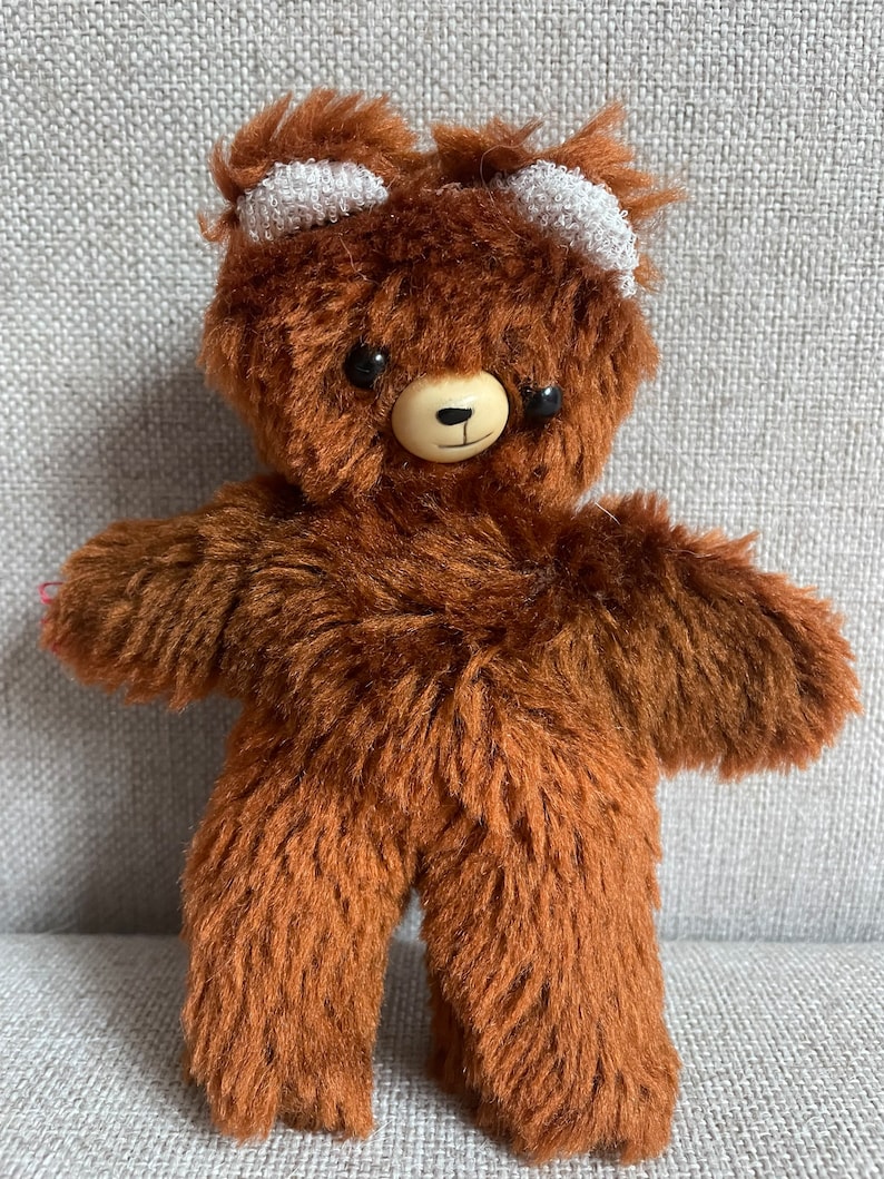 Vintage 60s Rare Brown Plush Teddy Bear Stuffed Soft Animal - Etsy