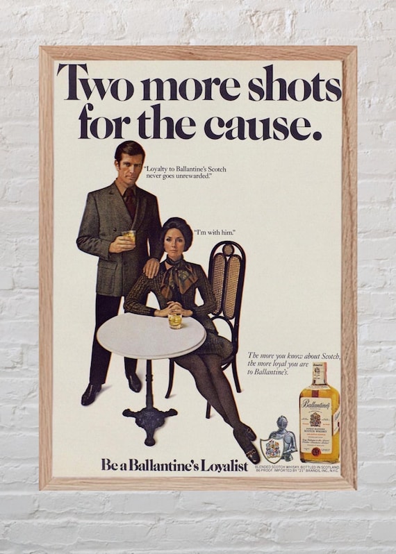 Пару постеров старой рекламы алкоголя. Cкотч Ballantine’s История,Алкоголь,Крепкие напитки,Реклама