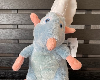 Disney Pixar Souris Bleue Avec Chapeau de Chef Ratatouille Tenant Pain Peluche  Peluche Taille 40cm Enfants Cadeau dAnniversaire -  France