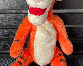 Disney Whinnie The Pooh Tiger Peluche de peluche Tamaño 35 cm / 13.7 ", Regalo de cumpleaños, Regalo para niños, Peluche de tigre
