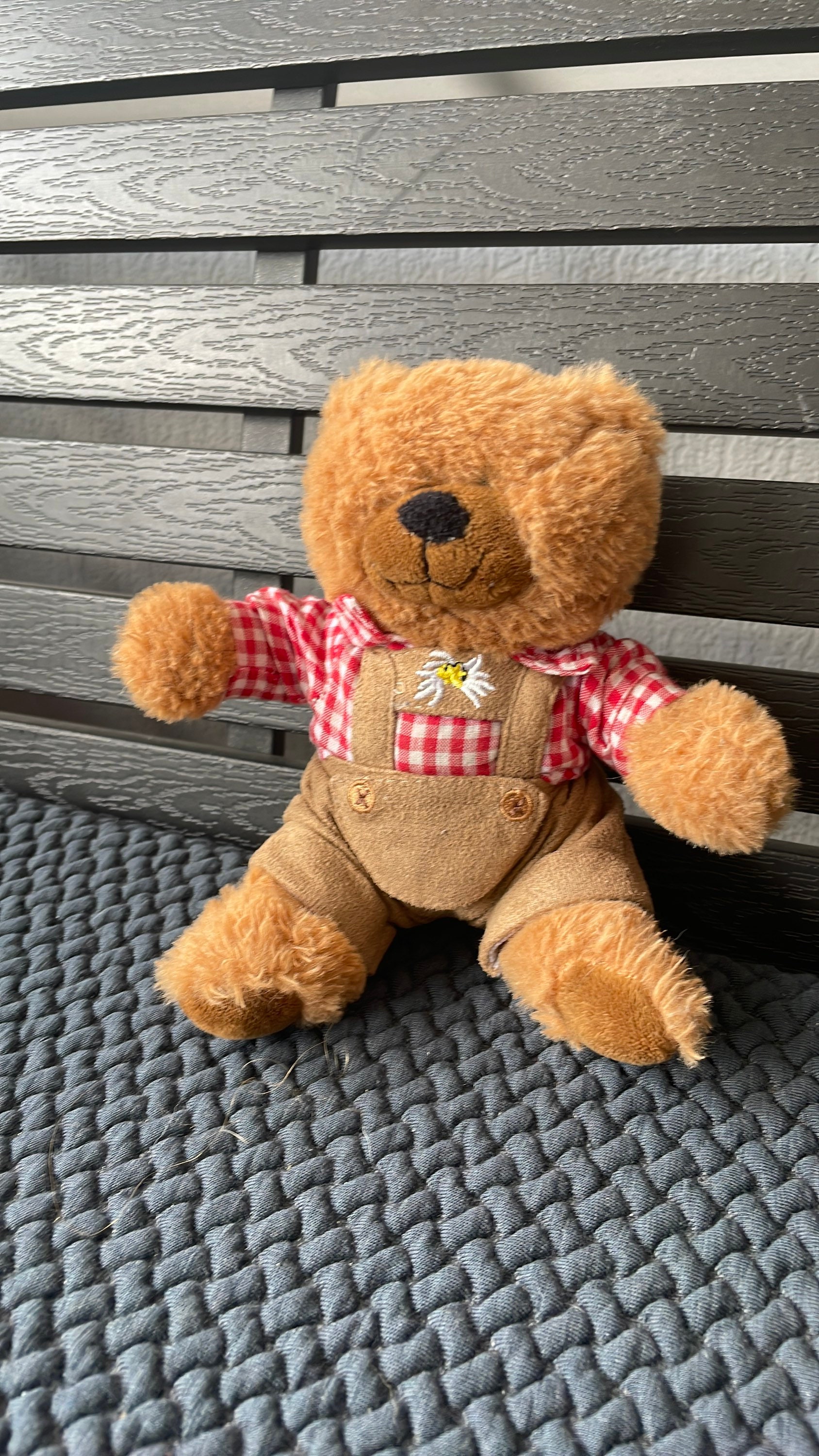 Dirndl Brown Teddy Bear With Cloth Lederhosen Soft Stuffed Plush