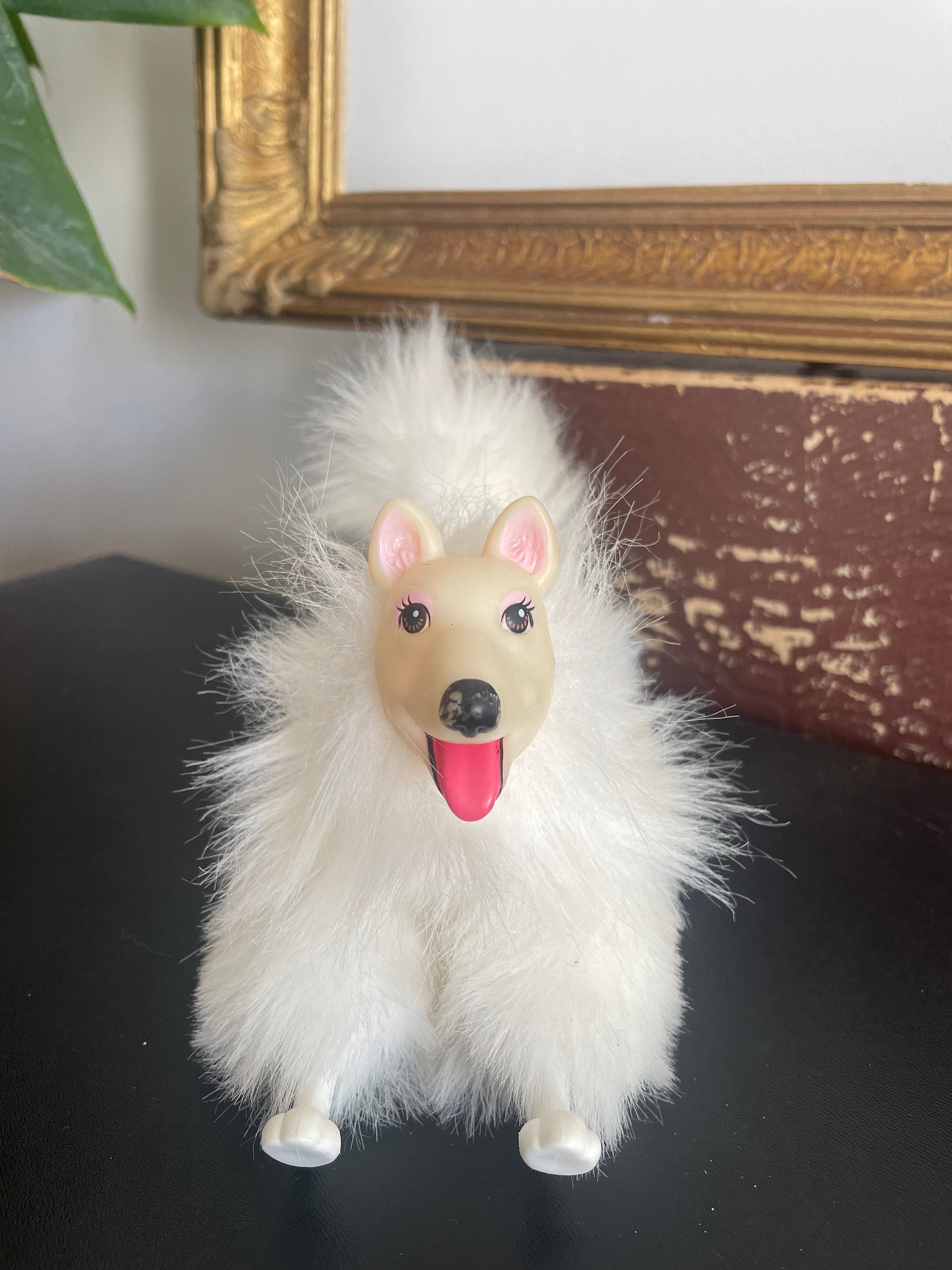Buy Barbies Dog 1991 Cute Snowball Mattel Pet White Fluffy Moving Legs