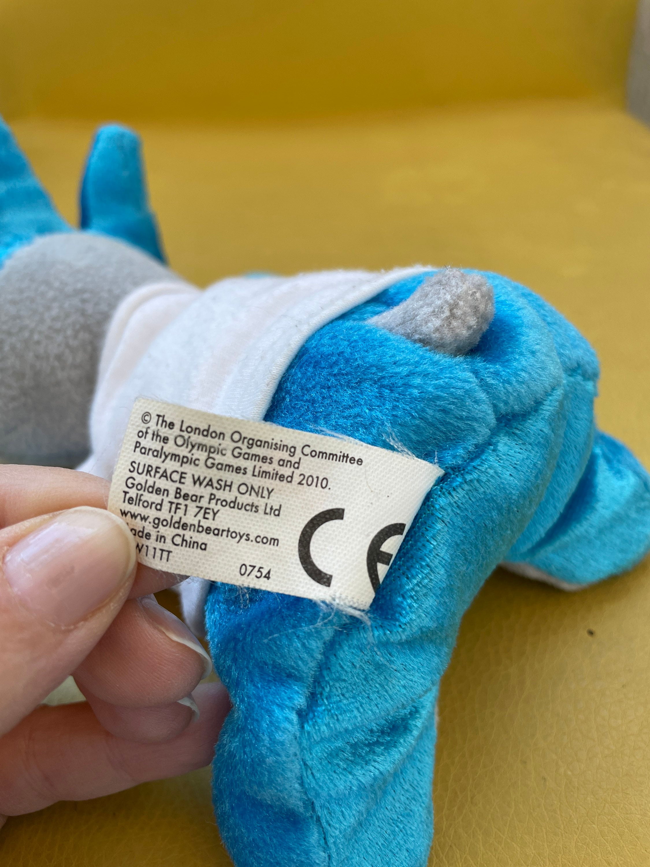 Mandeville Paralympic Olympic Mascot Plush Stuffed London One Eye