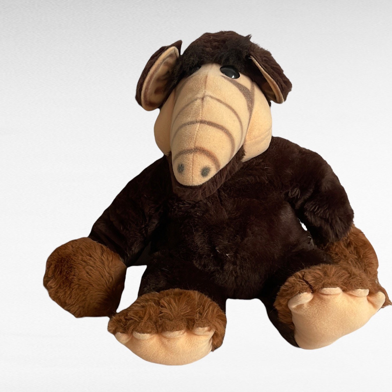 Vintage Aliki ALF the Alien Brown Furry Plush LARGE Stuffed Animal