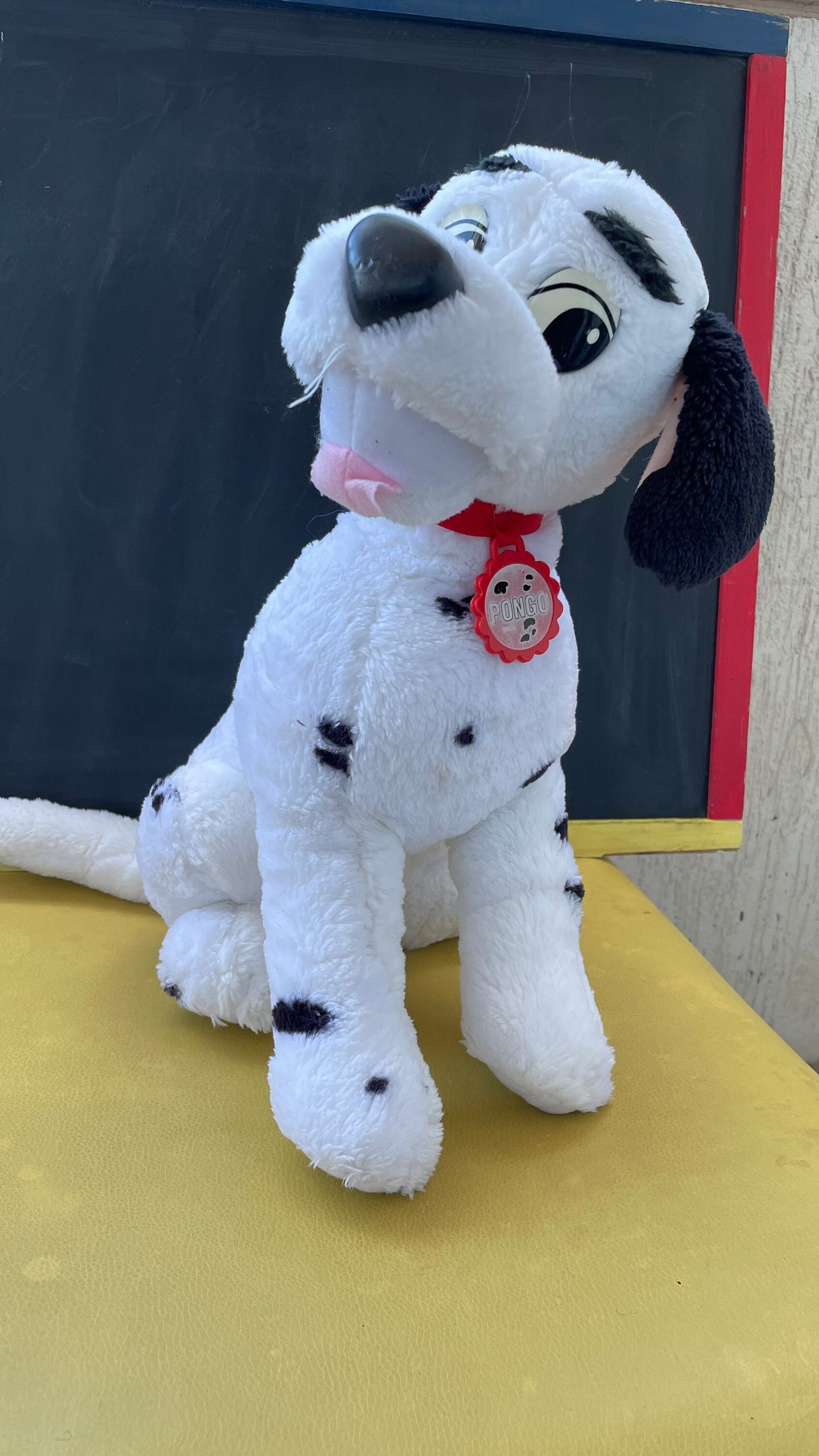 Rare 1991 Disney 101 Dalmatians Pongo Puppy Dog Animal Soft Stuffed Plush Toy Size 41cm 16 Red Collar Birthday Gift Collectable Etsy UK