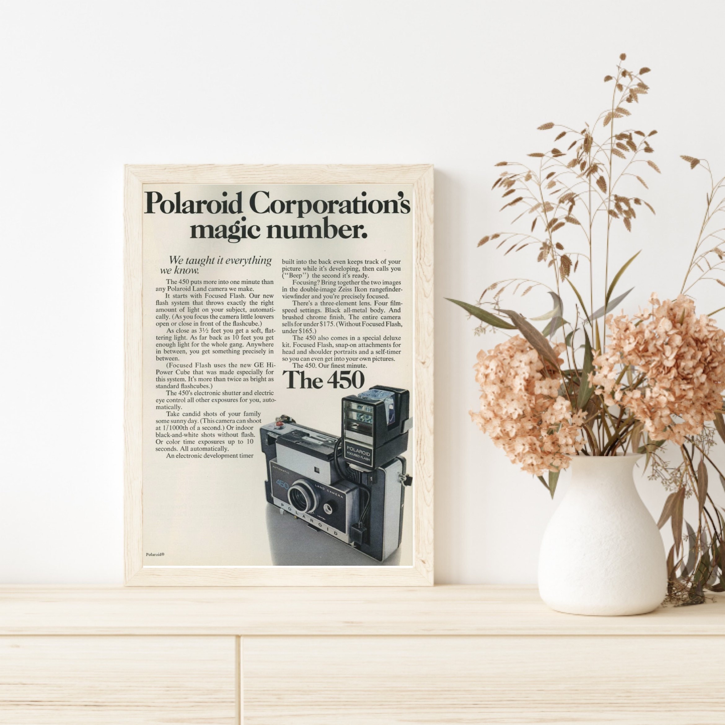 1971 Polaroid Add Cover Print Vintage Photo Camera Advertising