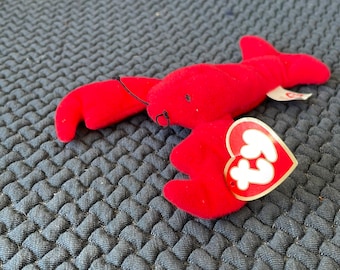 Rare Ty Beanie Babies 1993 Pinchers The Lobster  Mc Donald’s Stuffed Plush Toy 6” Birthday gift