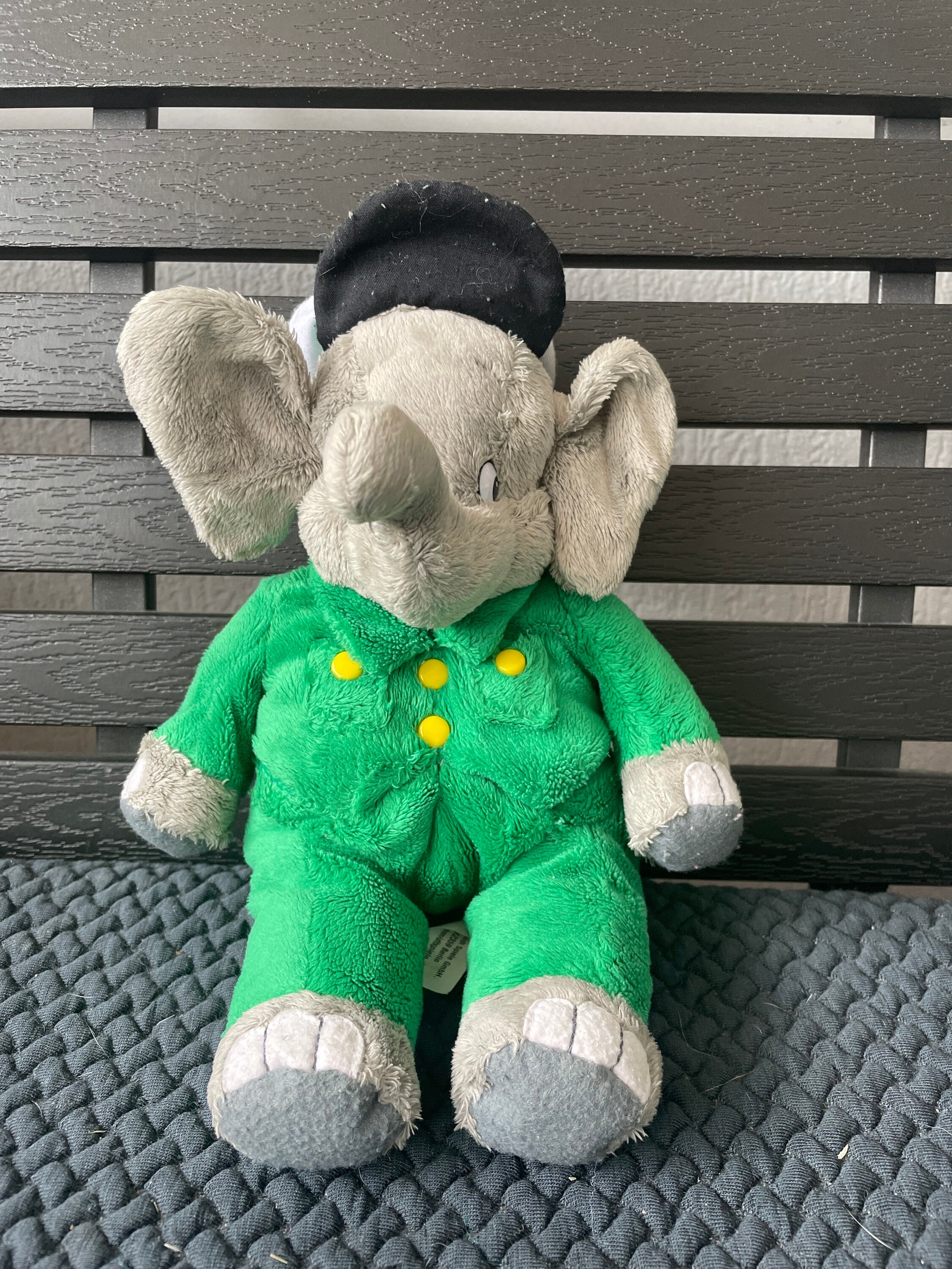 Babar the Elephant Cute Soft Plush Toy, Vintage Elephant Cartoon