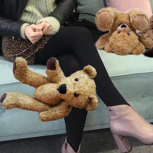 ヴィンテージ ふわふわテディベア 高さ36cm 誕生日プレゼント