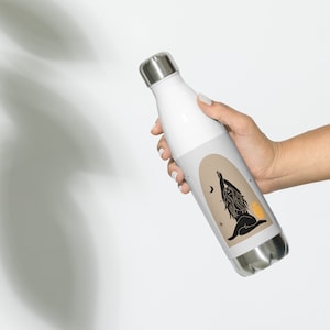 Moon Goddess Water Bottle, Yoga Stainless Steel Bottle.