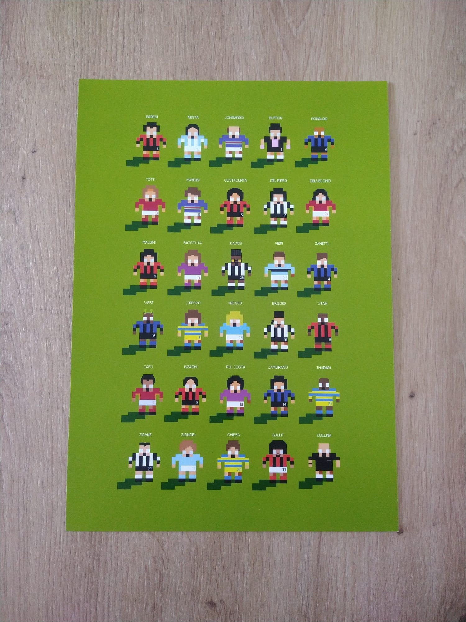Sensible Soccer X Serie A - Pixel Art Print - Etsy