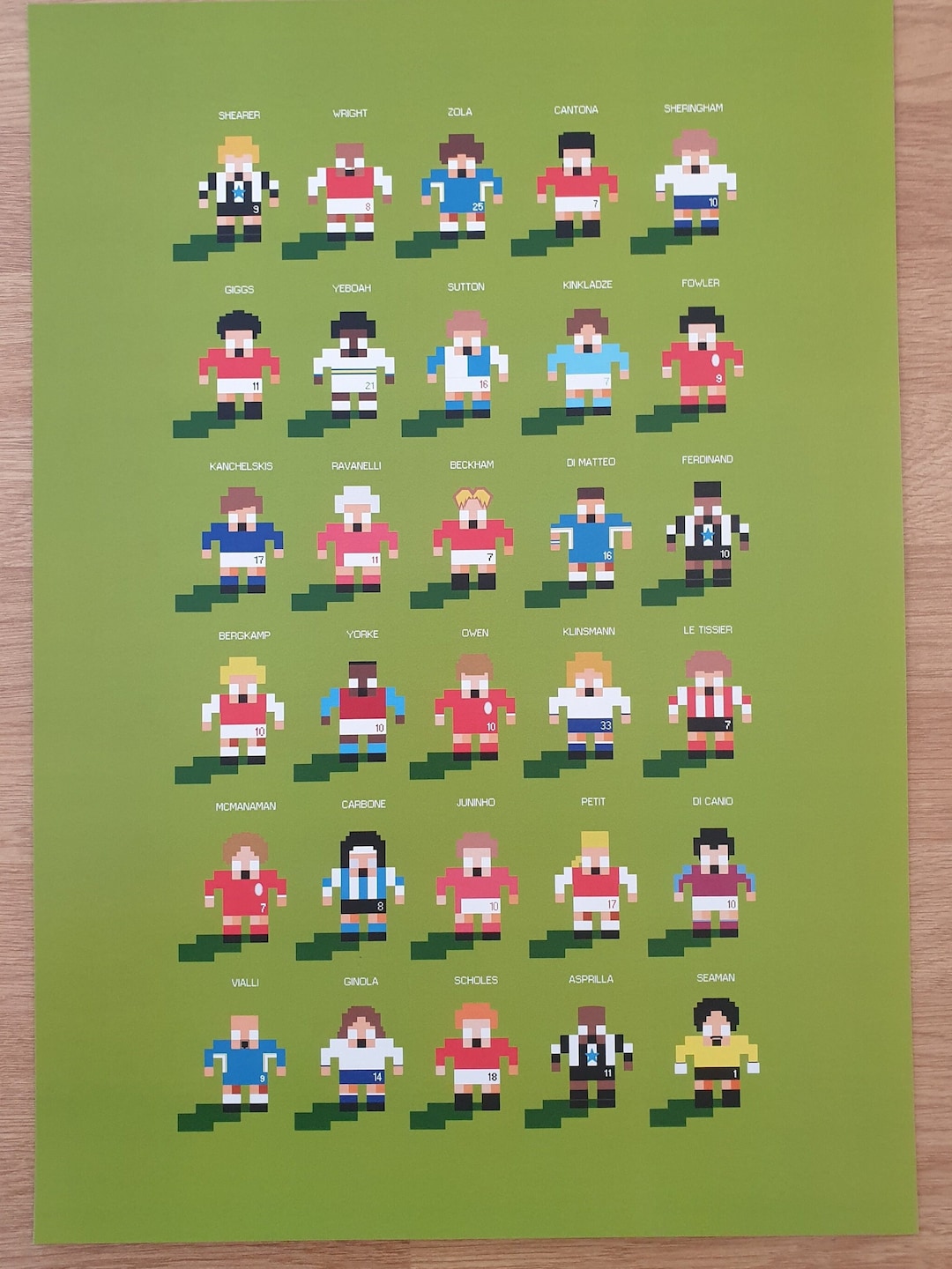 Sensible Soccer X Premier League - Pixel Art Print - Etsy