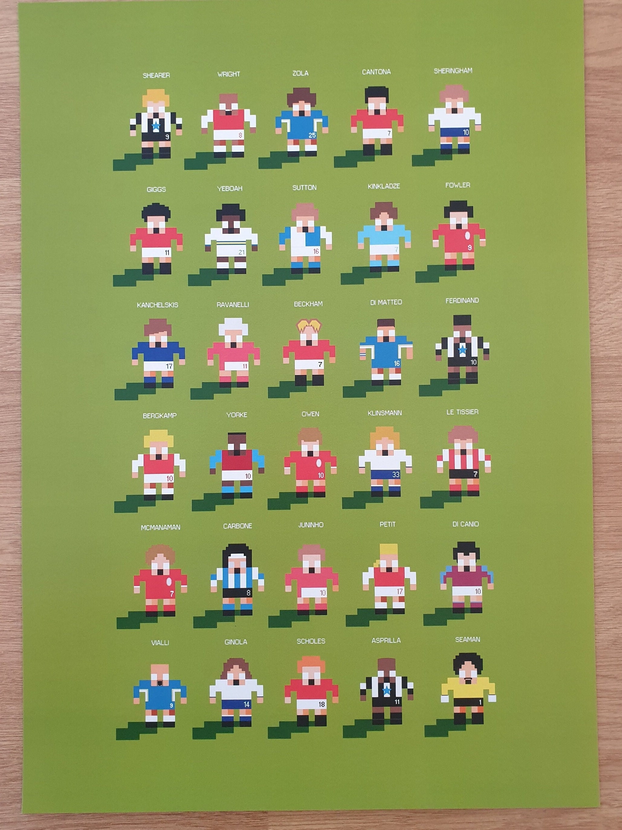 Sensible Soccer X Premier League - Pixel Art Print - Etsy
