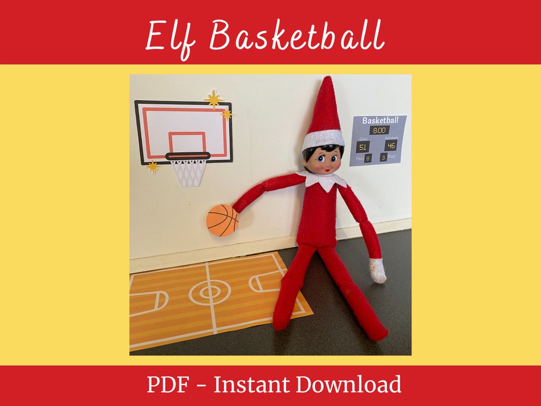 Elf Basketball Printable Christmas Elf Prop Elf Accessory