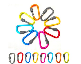 PristineBliss Aluminium Alloy Carabiner Key Waterproof High Strength Durable Camping (Not for Climbing)