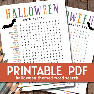 Halloween Word Search