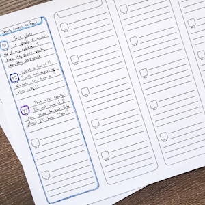 Reading Notes Bookmark Printable