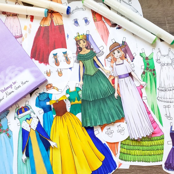 Impression et couleur Paper Doll - Collection Frilly