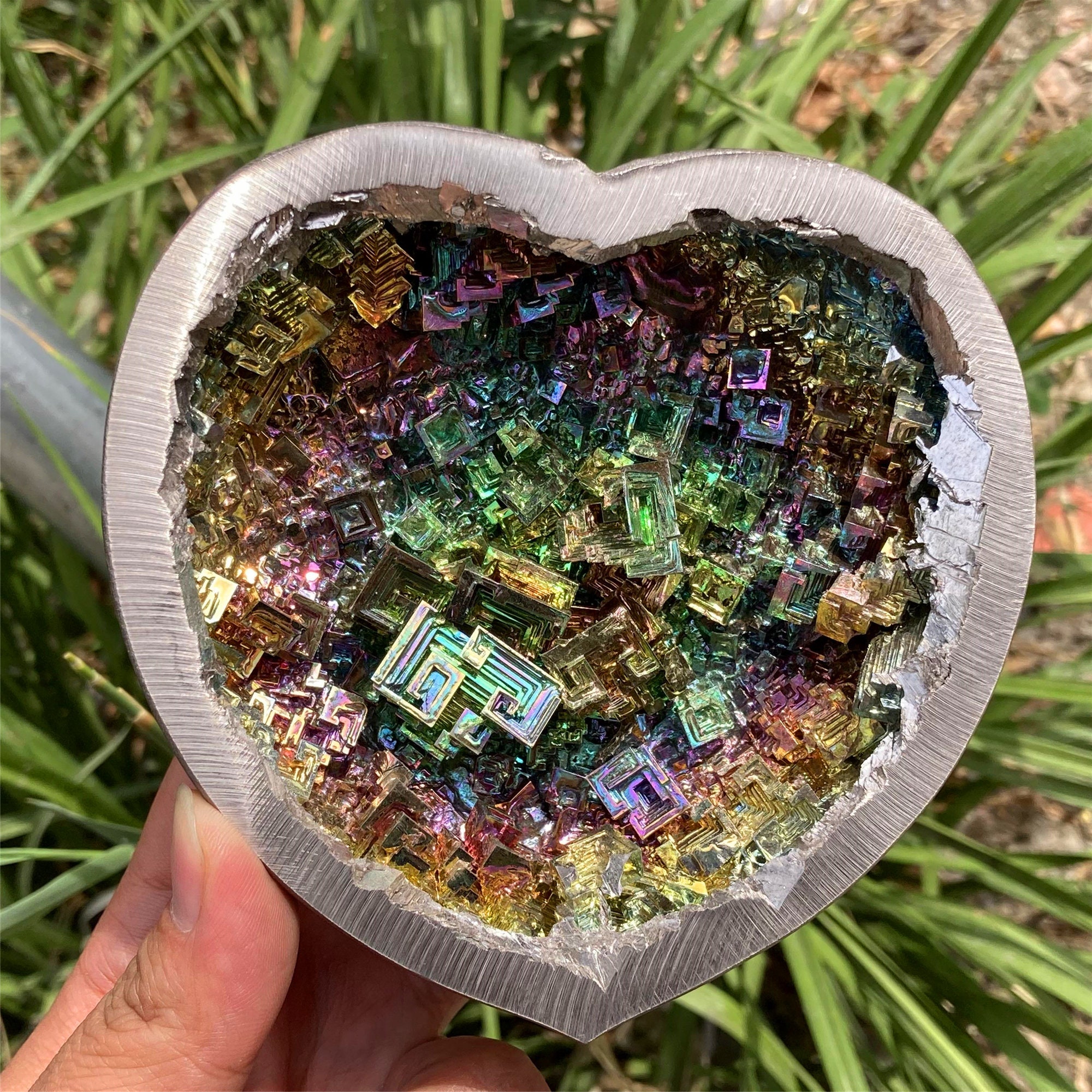 1pc Natural Bismuth Ore Heart Bowl,quartz Crystal Bowl,crystal  Gifts,mineral Specimen,home Decoration,reiki Healing,teaching Materials 1pc  - Etsy