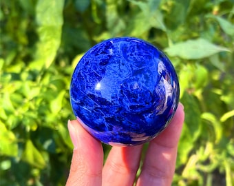 55MM+ 1PC Blue Smelting Stone Ball,Quartz Crystal sphere,Home Decoration,Mineral specimens,Reiki Heal,Crystal Gifts,Energy crystals Gifts