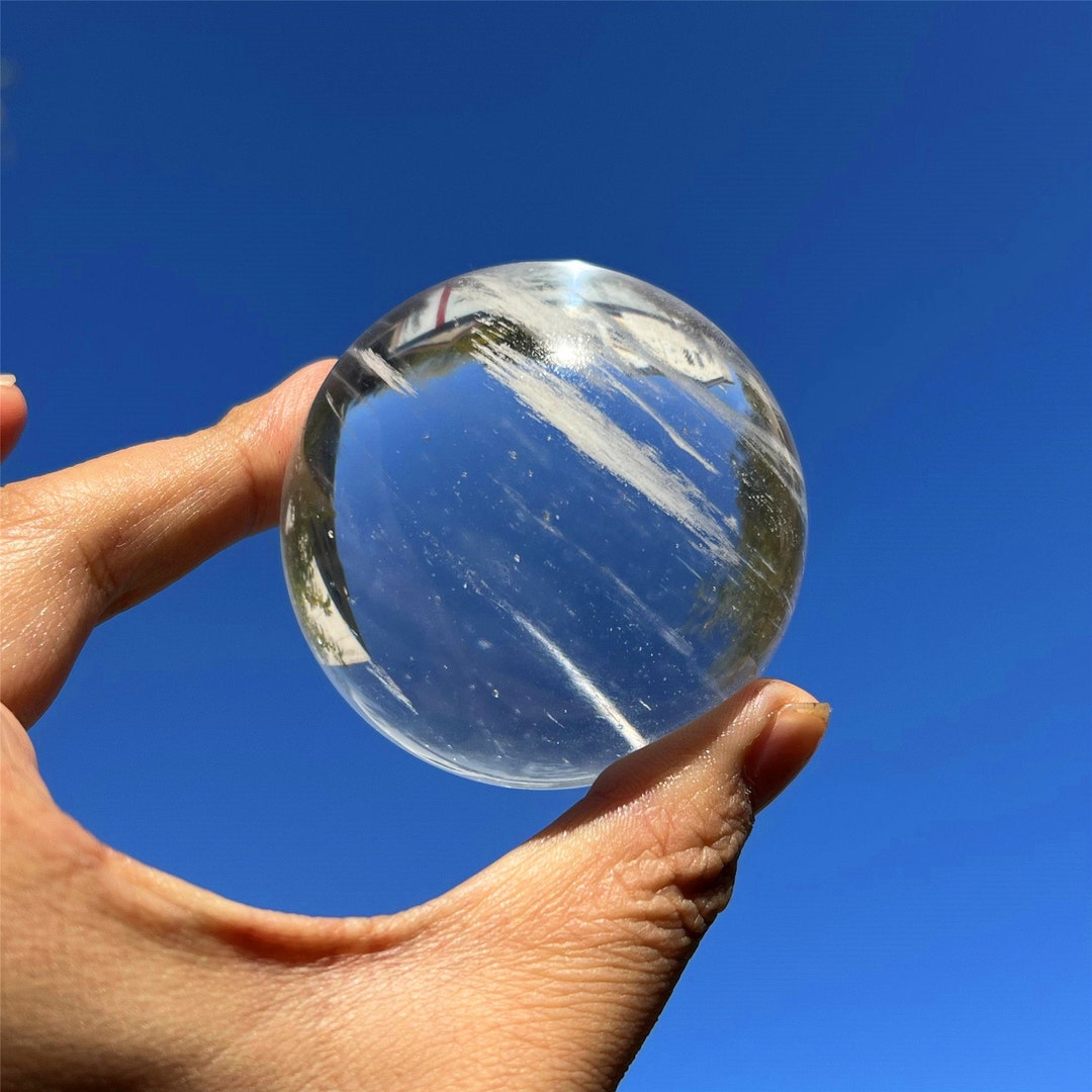 55MM 1PC Clear Smelting Stone Ball,quartz Crystal Sphere,home