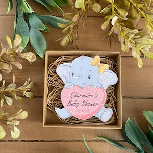 Elephant Baby Shower Gifts - Boys Girls MAGNET Gifts, Baby Shower Decoration Souvenir Party Gift, Gender Reveal Magnet