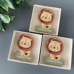 Löwen-Magneten - Babypartygeschenke, Safari-Dekorationen für Jungen, Ein Geburtstagsgeschenk für Mädchen mit wilden Tieren, Safari-Tiere Baby-Löwen-Partygeschenke