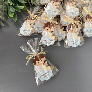Baby Shower Angel Baby Magnet, Personalized Baptism Favor - Baptism Gift Boy