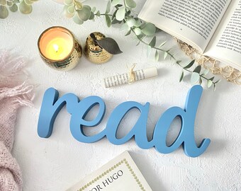 Wooden Cutout Read Sign - Etsy