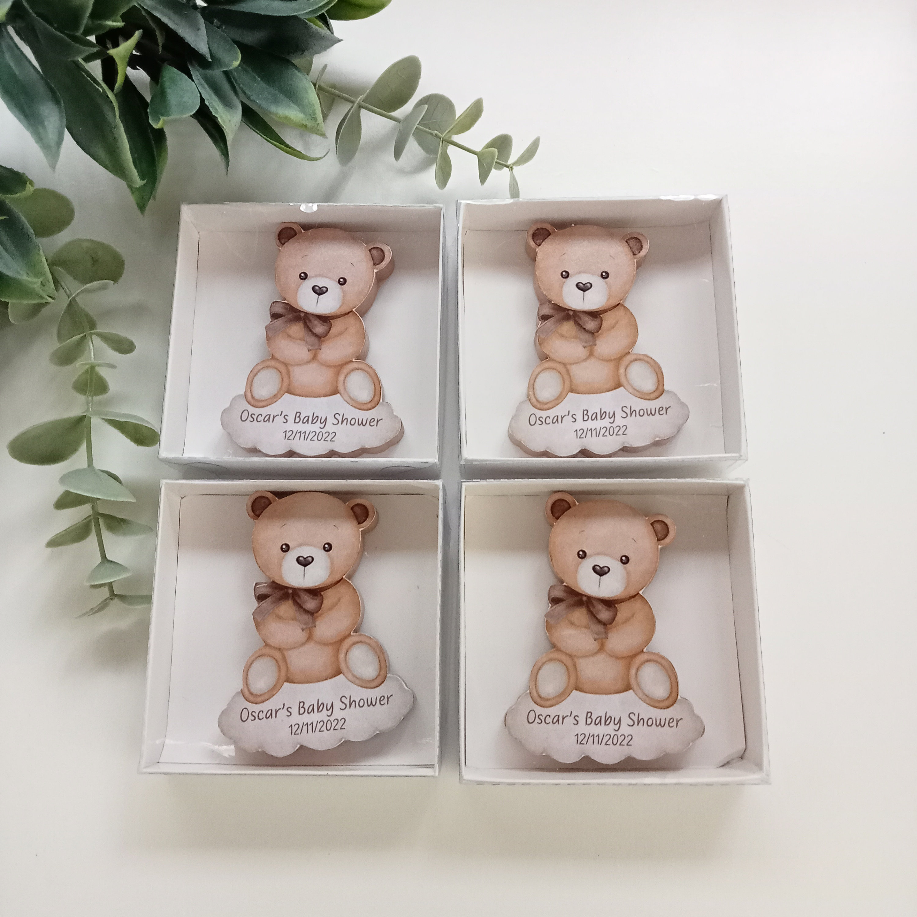 Custom Boho Teddy Bear Baby Shower Favors, Birthday Gifts, Teddy Bear ...