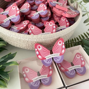 Butterfly Magnet, Butterfly Baby Shower Favor, Personalized Gift, First Birthday Favor, Custom Birthday Magnet, Butterfly Baptism Favors