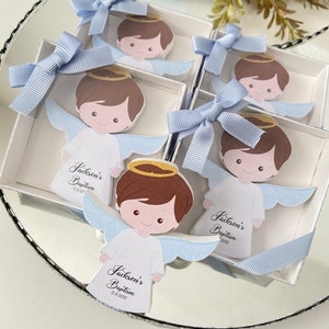 Baptism Wood Angel Favors, Baptism Custom Favors, Baptism Thank You Gift, First Communion Favor, Rustic Baptism Favors, Christening Favors,