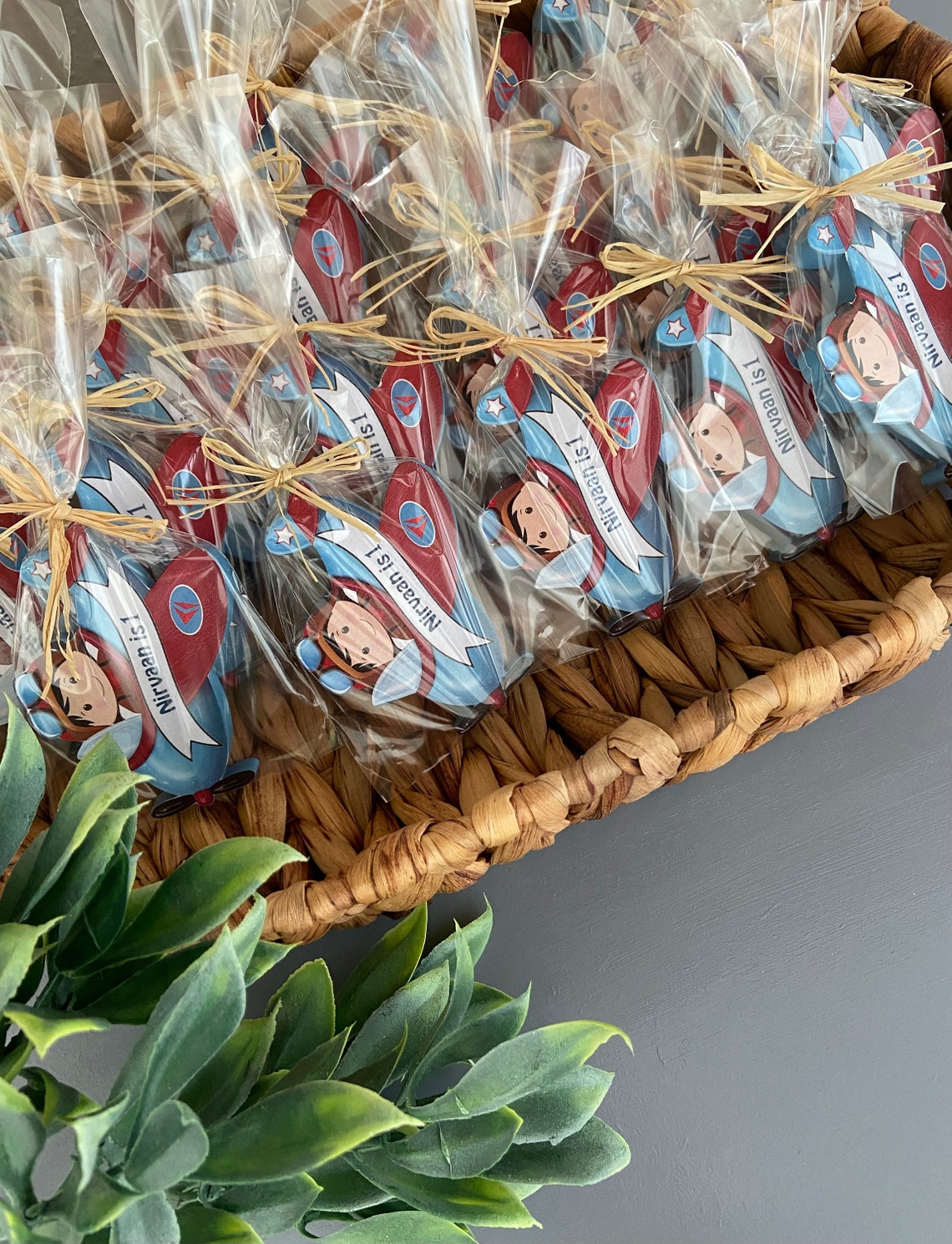 Personalized Airplane Baby Shower Favors/ First Birthday Host Etsy