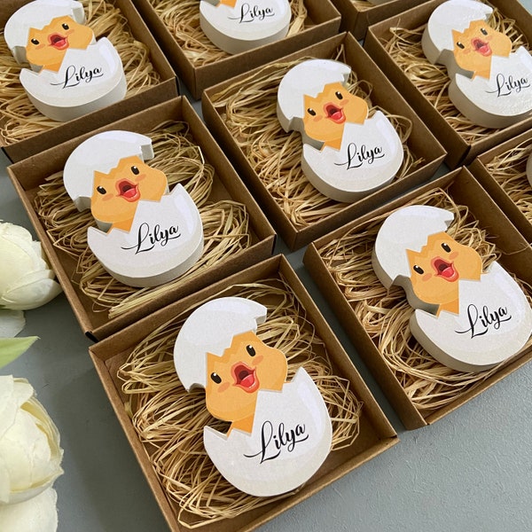 Personalized Chick Gift Magnet, Chick Gift, Farm Animal Decor, Farm Animal Party, Barnyard Party, Chick favors