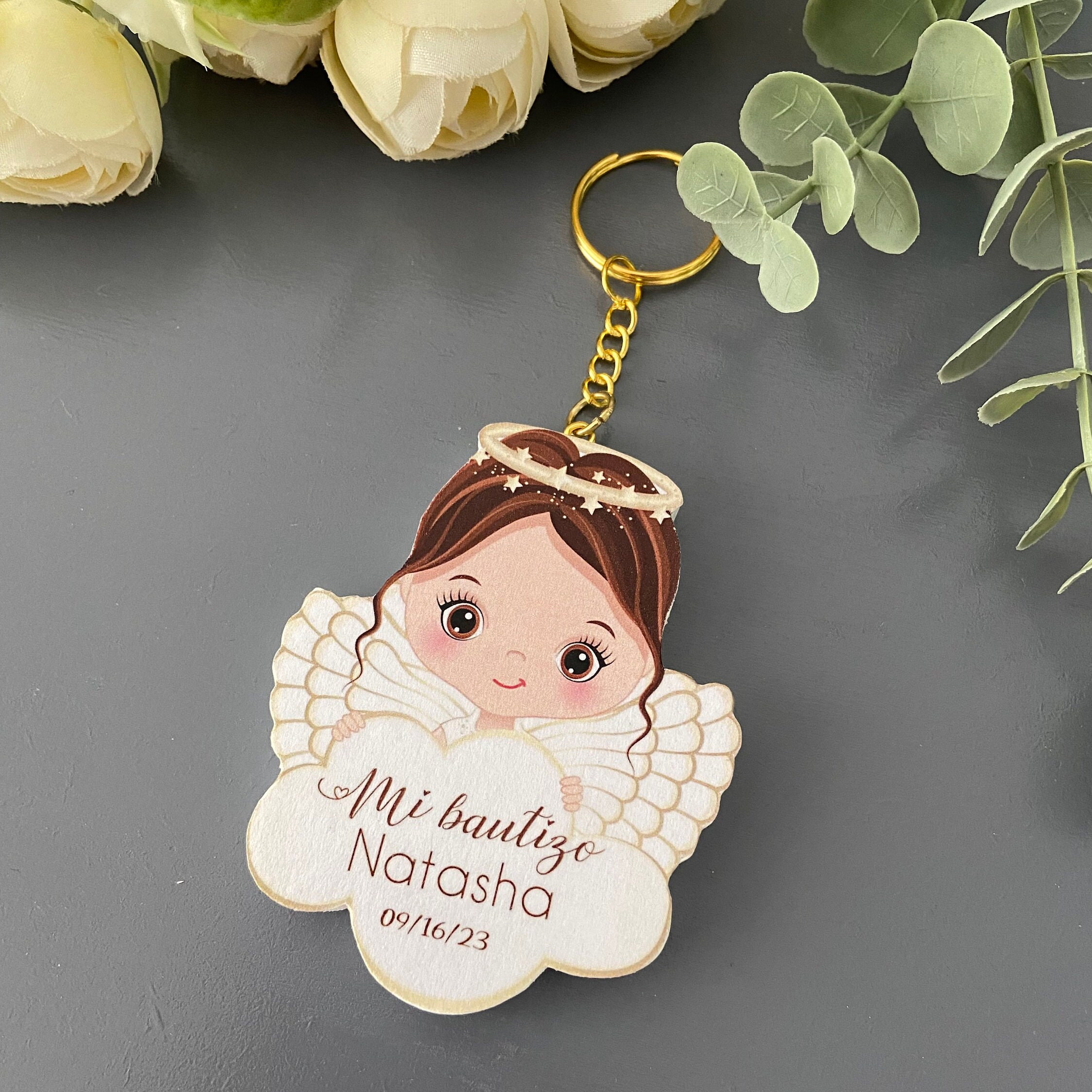 Custom Baptism Keychain Favor, Baptism Favor, Personalized Gift, Mi ...