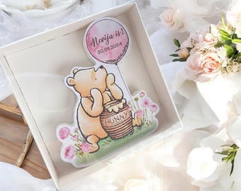 Klassische Winnie Puuh Baby Shower Gastgeschenke, Holz Magnet, Baby Shower Gastgeschenk, Vintage Pooh Bär, 1.Geburtstag Gastgeschenke