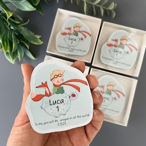 Custom Little Prince  Magnet, 1st Birthday Boy Girl Party Gift Decor, Personalized Guest Favors, Custom Kid Birthday Party Gift Basket Ideas